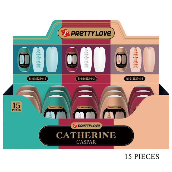 Набір із 15 шт мастурбаторів Pretty Love - Catherine Caspar, BI-014832-4H Sex Aura