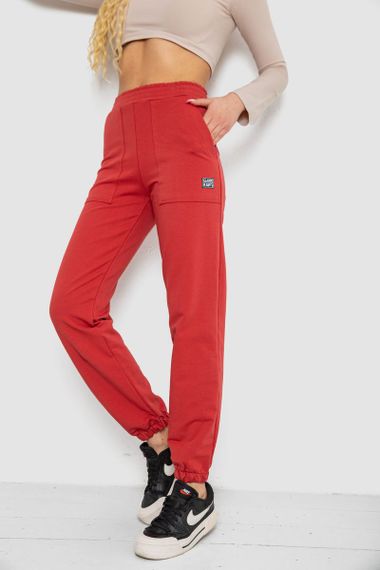 Спортивні штани жіночі, колір темно-кораловий, 247R4670 | Зображення 2