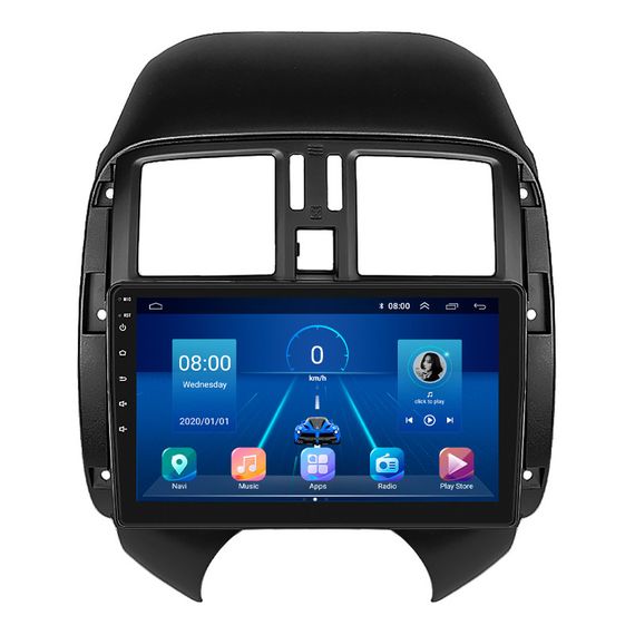 Штатная магнитола 9" Lesko для Nissan Latio I (N17) Рестайлинг 2014-2016 6/128Gb 4G Wi-Fi GPS Top Ниссан