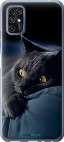 Чохол на ZTE Blade V2020 Smart Димчастий кіт "825u-2458-2448"