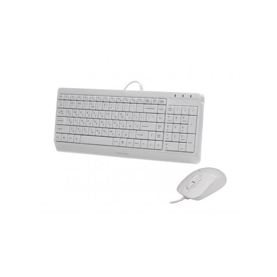 Комплект A4Tech F1512 White | Зображення 1