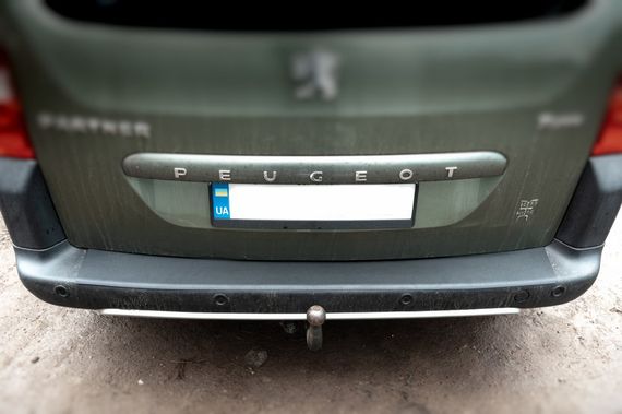 Накладки на задний бампер ABS (пласт.) для Citroen Berlingo 2008-2018 гг | Зображення 1