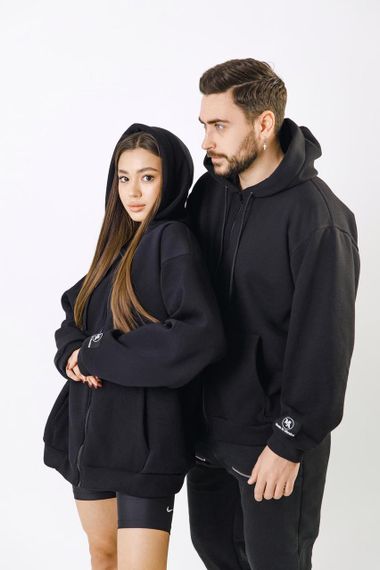 Зіп-Худі унісекс МА (01) Чорний | Зображення 1