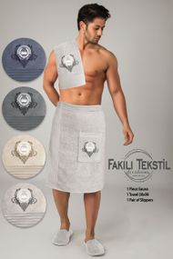 Набор мужской Fakili Sauna С светло-серый