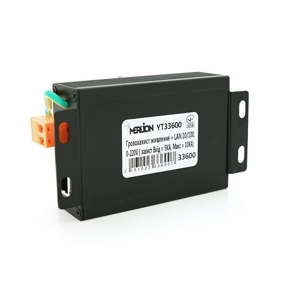 Грозозахист живлення + LAN 10/100M, 0-220V ( захист Вхід = 5KA, Макс = 10KA) | Зображення 2