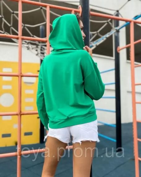 Толстовка цвет зеленый размеры M, XL, S, L FI_004118 | Зображення 2