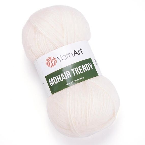 Пряжа YarnArt Mohair Trendy 1003 мохер ярнарт