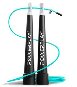 Скакалка швидкісна PowerPlay 4202 Ultra Speed Rope Бірюзова 2,9 м (PP_4202_Cyan)