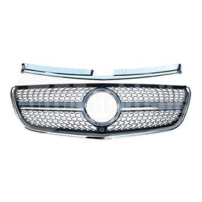 Решетка радиатора Mercedes Benz W447 15-20 (хром/cеребро (c отв. камеры))+верхняя планка) Diamond,