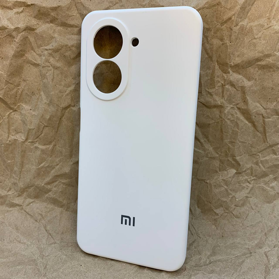 Чохол з логотипом для Xiaomi Redmi A5 | Протиударний | Soft Touch | Білий