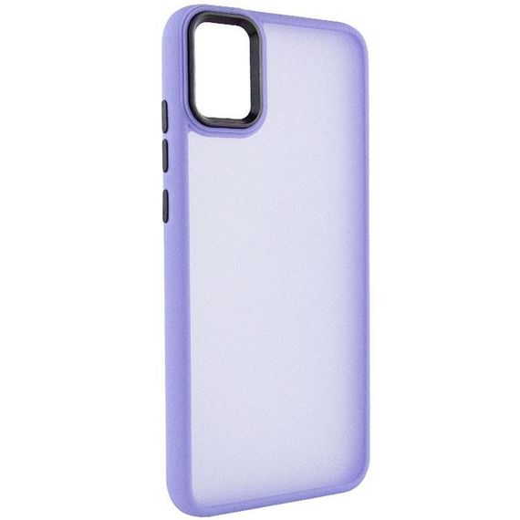 Чохол TPU+PC Lyon Frosted для Samsung Galaxy A51 Black Purple