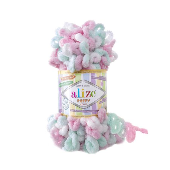 Пряжа ALIZE PUFFY COLOR 6052 алізе пуффі колор