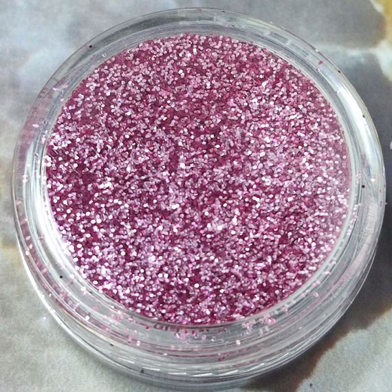 Розовый мелкий песочек для декора ногтей (полная баночка)