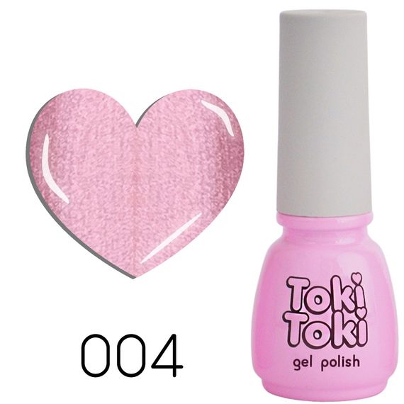 Гель-лак Toki-Toki № 004 ніжний рожевий з блиском 5мл | Зображення 1