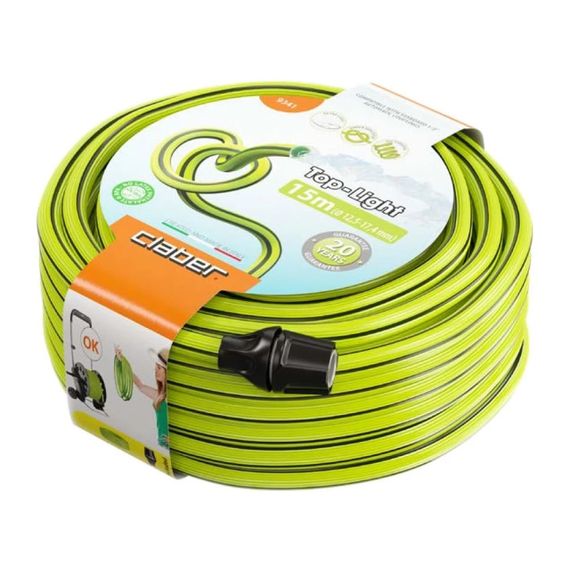 Шланг садовий для поливу Claber Top Light 9341 (15 м, 1/2", 3 шари)