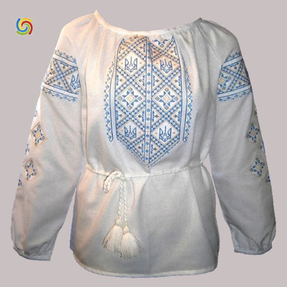 Рубашка Украинская вышиванка 543 цвет белый размер XXL