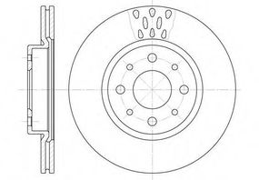Диск гальмівний ALFA ROMEO, FIAT, LANCIA, передн., вент. (вир-во REMSA) REMSA 618910 на ALFA ROMEO 155 (167)