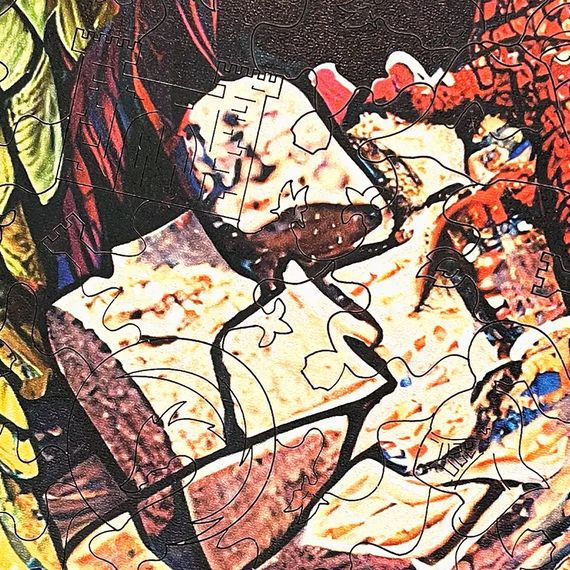 Дерев'яний пазл WOOWOO "Чудернацький Дракон" L Коричневий (sv3253l) | Зображення 3