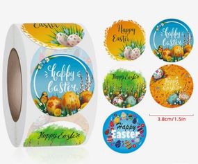 Наклейки Великодні, стікери Круглі