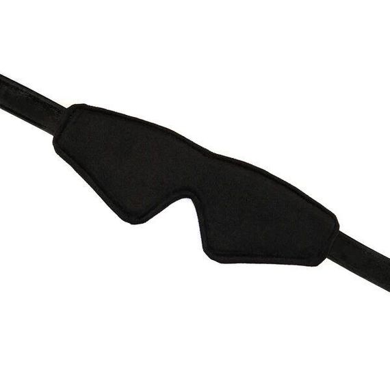 Маска на очі Liebe Seele Boudoir Amor Blindfold Black, щільне прилягання, оксамитовий фініш Sex Aura | Зображення 3