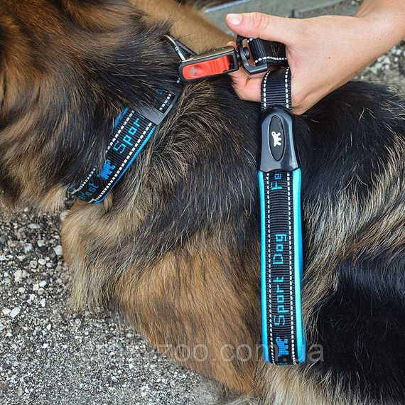 Поводок для собак Ferplast Sport Dog Matic G25/120 нейлоновый синий 2.5х120 cм 78004425 | Зображення 5