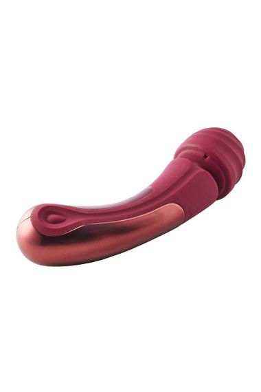 Вібратор мікрофон Dream Toys Dinky Curved Wand Jacky O бордовий Sex Aura | Зображення 2