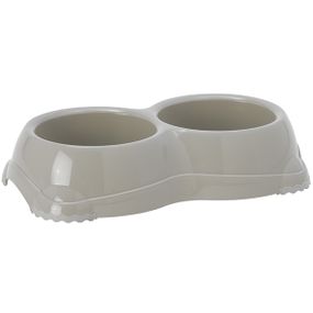Миска подвійна Moderna Double Smarty Bowl, 2 шт х 330 мл, сірий
