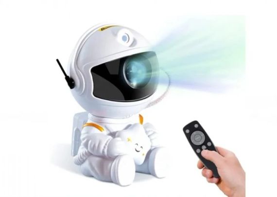 Ночник-проектор звездного неба Astronaut Nebula Projector Mini (HR-F3-white) | Зображення 1