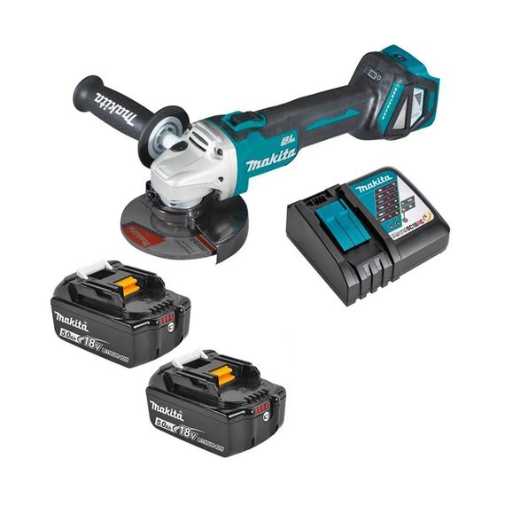 Шліфмашина кутова акумуляторна Makita DGA511RT2 (125 мм, 3000-8500 об/хв, BL, LXT)