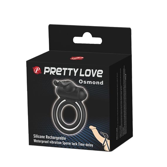 Ерекційне кільце - Pretty Love Osmond Cock Ring Black | Зображення 8