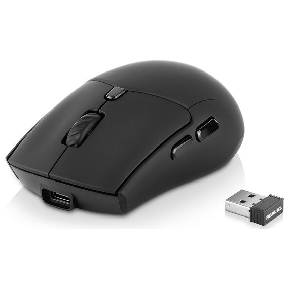 Мишка REAL-EL RM-460W Wireless/Bluetooth Black (EL123200048) | Зображення 2