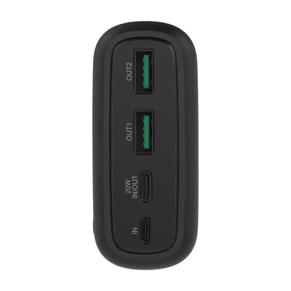 Павербанк Rixus 30000 mAh RXPB38B 22.5W Fast Charg 3 порти USB + Type-C швидка зарядка Power Bank | Зображення 2