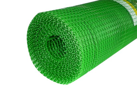 Сітка 10*10 пластикова 1.0х20 м Клевер(зелена) квадрат універсальна садова сітка | Зображення 5