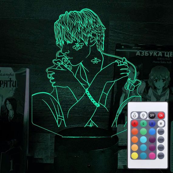 Акриловий світильник-нічник з пультом 16 кольорів The Rose Усон Кім tty-n002247