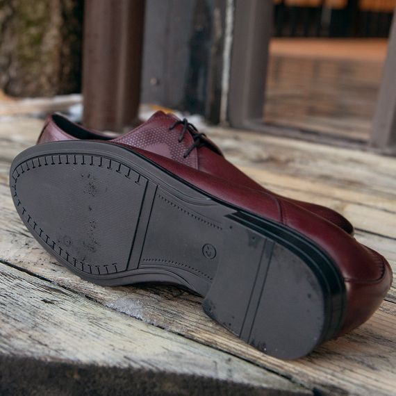 Стильные туфли бордового цвета 39 размер | Зображення 3