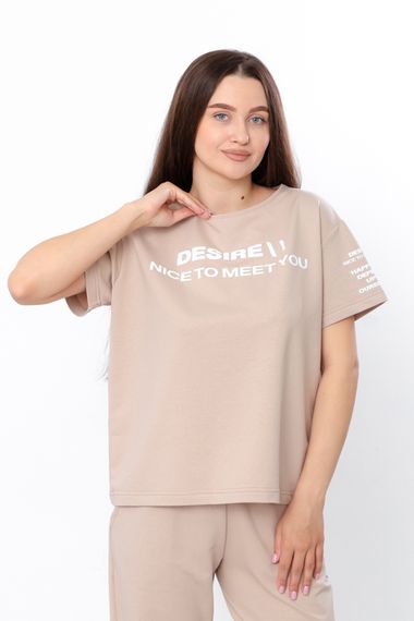 Костюм жіночий Носи своє 46 Бежевий (p-13988-157165) | Зображення 3