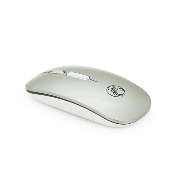 Миша бездротова iMICE E-1400.5 кнопок, 800/1200/1600 DPI, 2.4Ghz 10м, Silver | Зображення 2