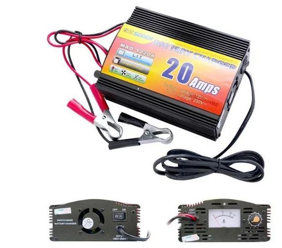 Зарядний пристрій акумулятора UKC Battery Charger 20A MA 1220A black | Зображення 2