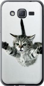 Чехол на Samsung Galaxy J2 J200H Летящий котёнок "2322u-190-17620"