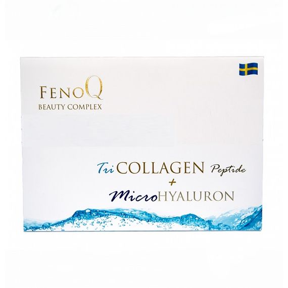 Комплекс для шкіри, волосся, нігтів FenoQ TriCollagen Beauty Complex (Tricollagen Peptide+MicroHyaluron) 28 х 25 ml