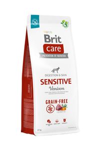 Корм Brit Care Sensitive Venison сухий з м'ясом оленя для дорослих собак всіх порід, схильних до харчової алергії 12 кг