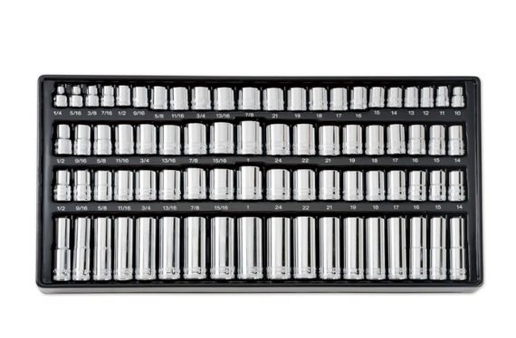 Набір головок, біт, шестигранних та накидних ключів DeWalt 1/4 3/8 1/2 341 предмет (DWMT45341-1) | Зображення 2