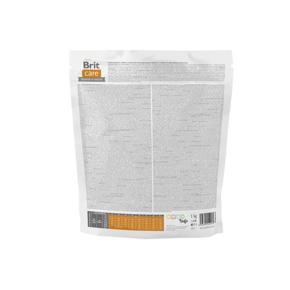 Корм сухий Brit Care Dog Hypoallergenic Junior Large Breed для молодих собах великих порід гіпоалергенний з ягням 1 кг | Зображення 5