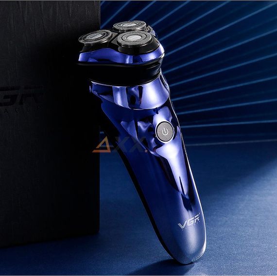 Електробритва VGR V-346 BLUE роторна водонепроникна IPX5 LED display (46257-V-346_346) | Зображення 4