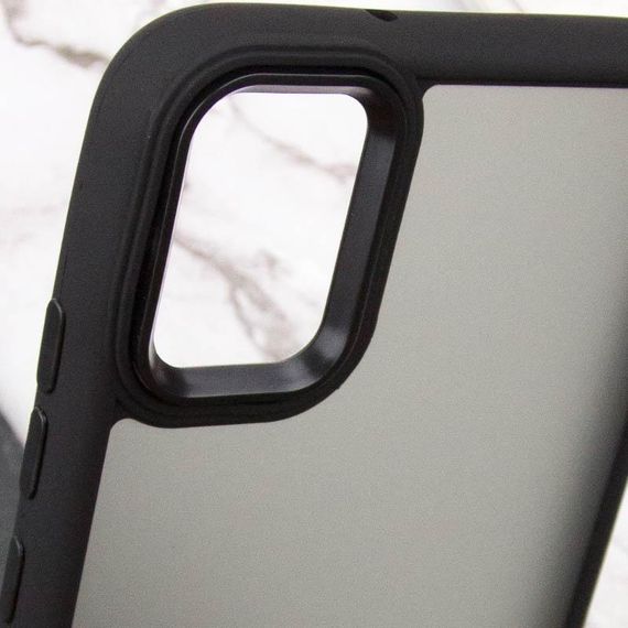 Чохол TPU+PC Lyon Frosted для Samsung Galaxy A07 Black | Зображення 4