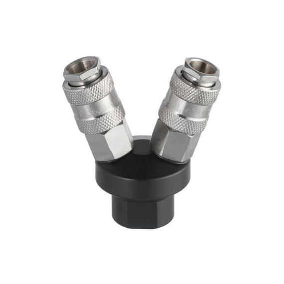 Розгалужувач повітря 1/4" на 2 виходи, швидкороз'ємні з'єднання INTERTOOL PT-1852