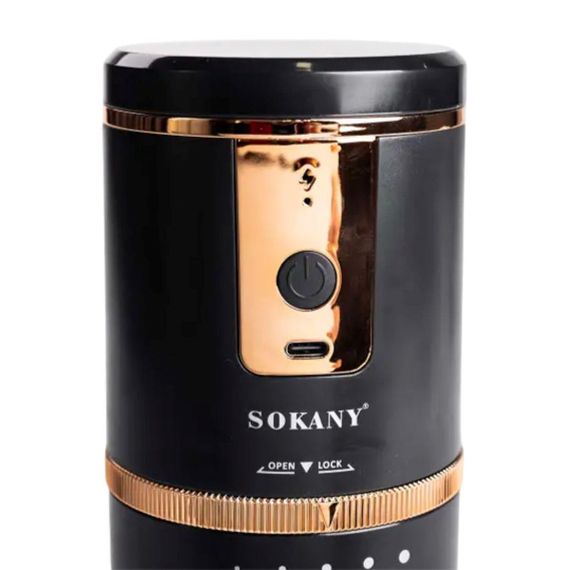 Кавомолка акумуляторна 13 Вт 250 мл для дрібного помолу Sokany SK-04026 | Зображення 7