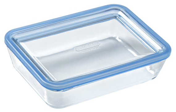 Форма з кришкою Pyrex Pure Glass, 19x14x5 см (0.8 л)