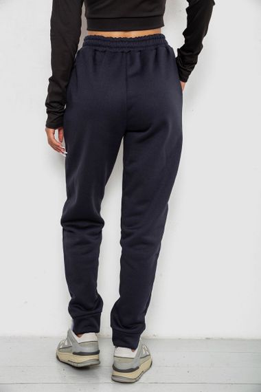 Спортивные штаны женские на флисе, цвет темно-синий, 238R58641-1 | Зображення 3