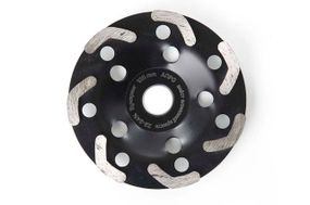Чашка алмазная шлифовальная Apro - 125 мм 22-24% бумеранг (830530)